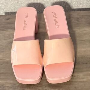 Steve Madden Pink Chunky Heels
